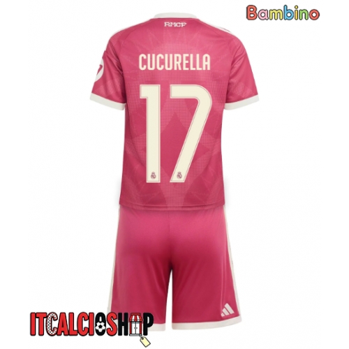 Real Madrid Marc Cucurella #17 Terza Maglia Bambino 2026-27 Manica Corta (+ Pantaloni corti)